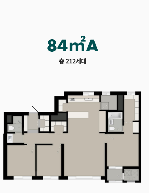 84A 타입 평면도